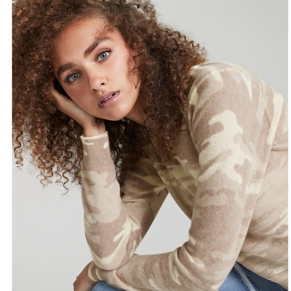 Charter Club 100% Cashmere Camo Sweater - Picture 3 of 9